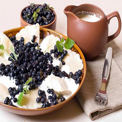 Вареники с черникой