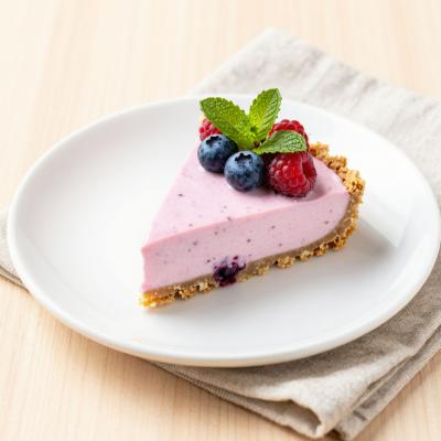 Ягодно-йогуртовый десерт без выпечки с песочной основой - пошаговый рецепт