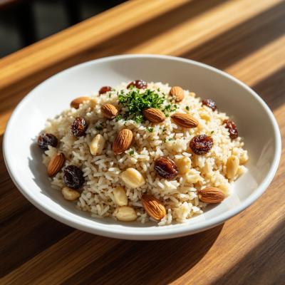 Закуска из Риса с Миндалем и Изюмом: Универсальный Рецепт Гарнира или Вегетарианского Основного Блюда