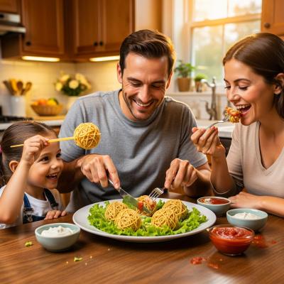 Закуска «Клубок Ниток» из Куриного Фарша в Слоеном Тесте: Веселый и Вкусный Рецепт для Всей Семьи