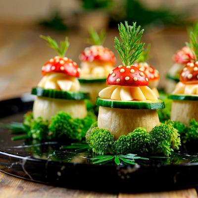 Рецепт закуски огуречно-грибная полянка