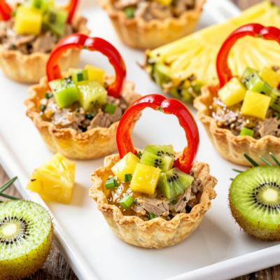 Закусочные корзиночки - пошаговый рецепт