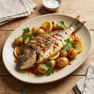 Запеченная дорада под пряным соусом - рецепт