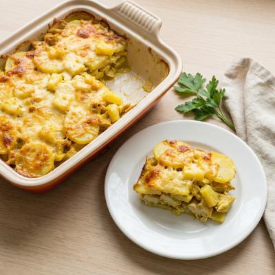 Запеканка с курицей и ананасами - пошаговый рецепт с фото