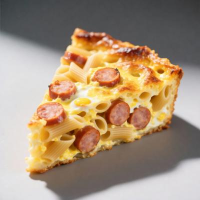 Запеканка с макаронами и колбасой - быстрый рецепт завтрака или ужина из остатков