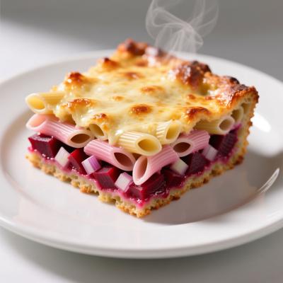 Запеканка с макаронами и свеклой - рецепт сытного блюда со сметаной и сыром